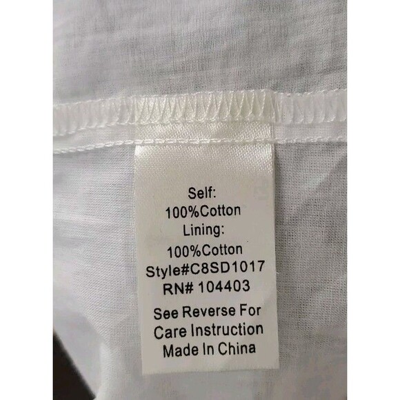 Preppy Traditional Seersucker Off the Shoulder Dress | NWT Altar'd State Small - Picture 9 of 9